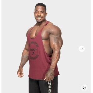 GASP Men's XXL Maroon Stringer Tank Top Gym Bodybuilding Muscle Shirt NWT